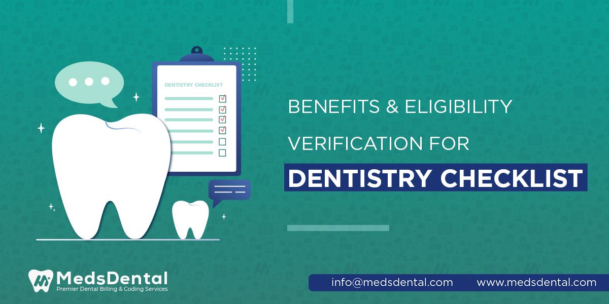 Benefits & eligibility verification for dentistry checklist