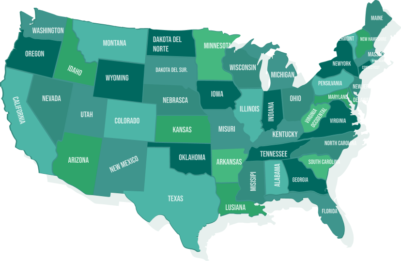 Top Insurance Providers Map USA